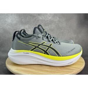 ASICS GEL-NIMBUS 27 1011B958 022 Gravel Carrier Grey Running Shoes Size 12